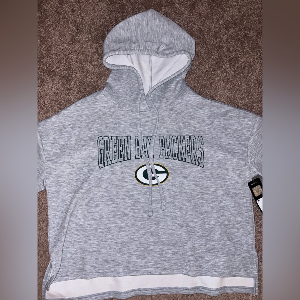 Green Bay Packers Gray Hoodie Sweatshirt